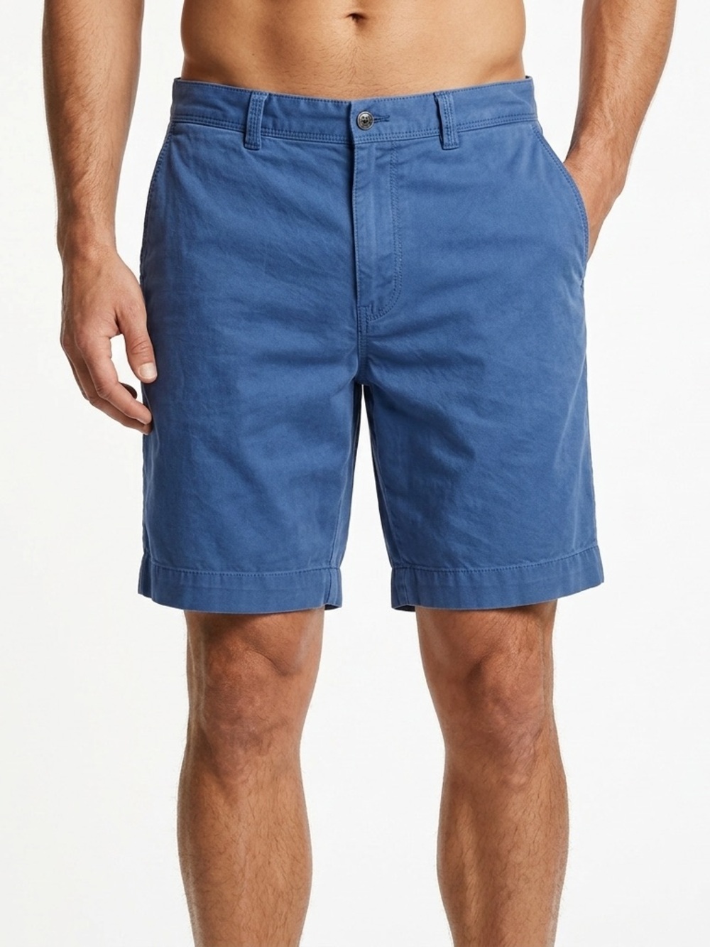 Tommy Bahama Men’s Stretch Chino Shorts Blue Flat Front Size 34